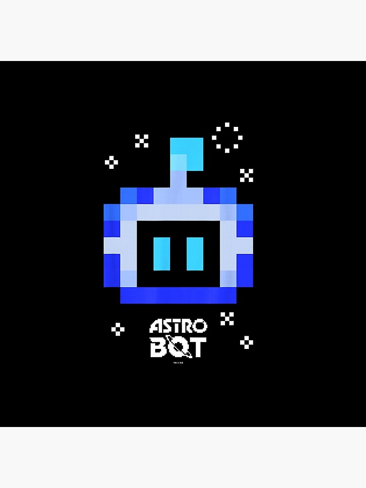 Astro Bot Pixel Rescue Poster Design Today Graphic Throw Pillow - Image 2