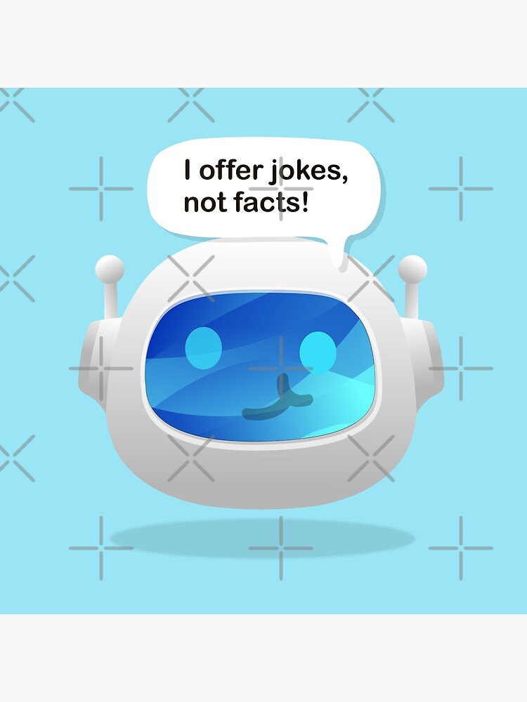 Astro Bot I Offer Jokes Not Facts Throw Pillow - Image 2