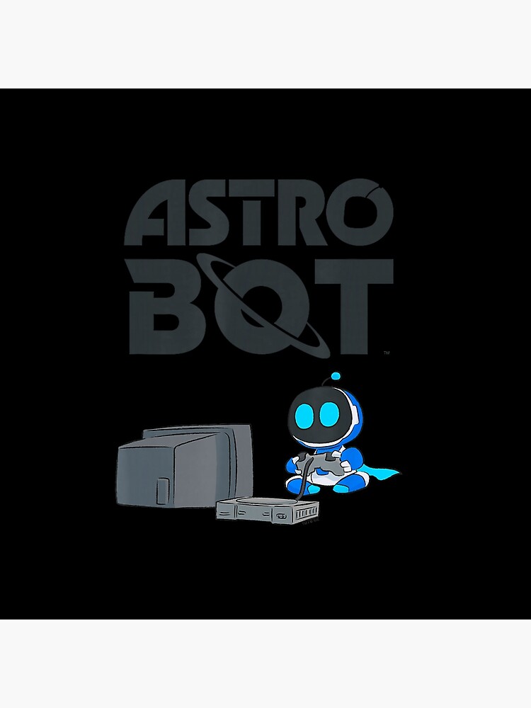 Astro Bot Classic Rescue Poster Design Today Graphic Throw Pillow - Image 2