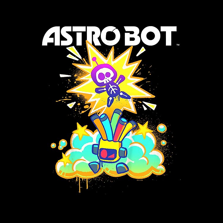 Astro Bot Adventure Graphic Poster Design Tote Bag - Image 2