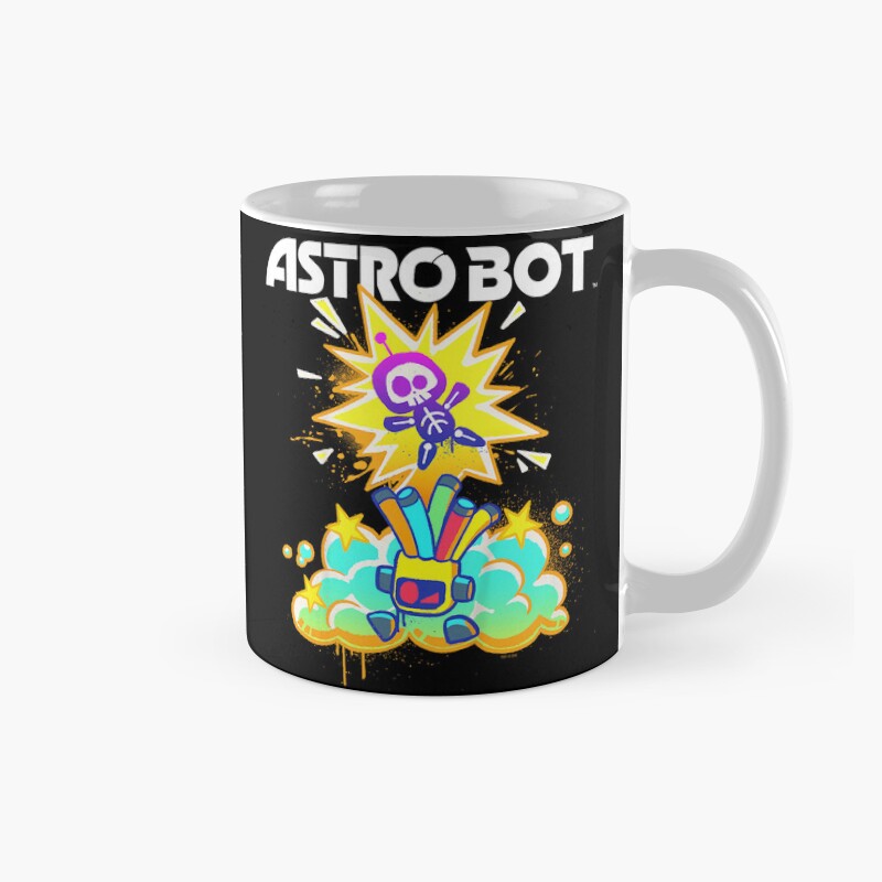 Astro Bot Adventure Graphic Poster Design Mug