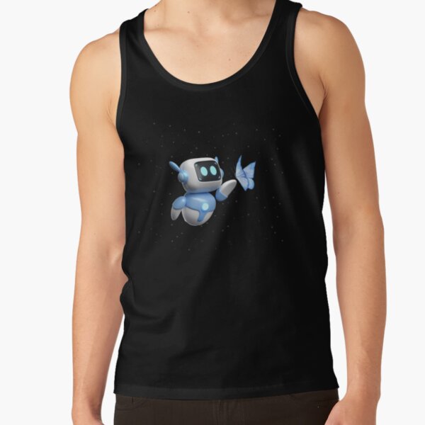 Astro Bot Cute Robot With Butterfly Tank Top