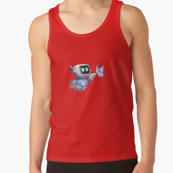 Astro Bot Cute Robot With Butterfly Tank Top - Image 4