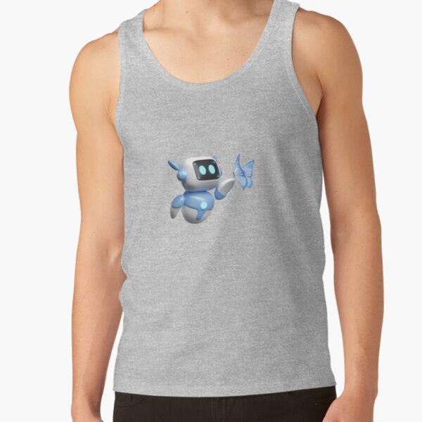 Astro Bot Cute Robot With Butterfly Tank Top - Image 3