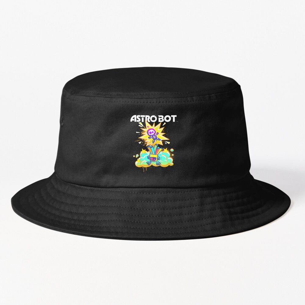 Astro Bot Adventure Graphic Poster Design Bucket Hat
