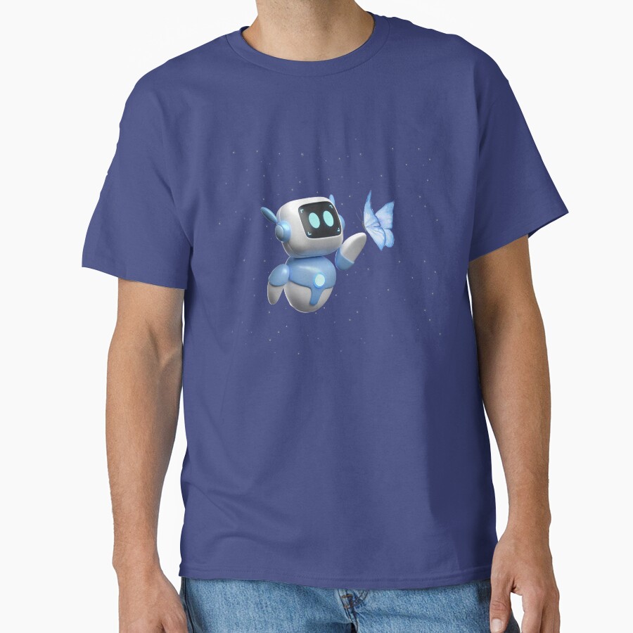 Astro Bot Cute Robot With Butterfly T-shirt - Image 4