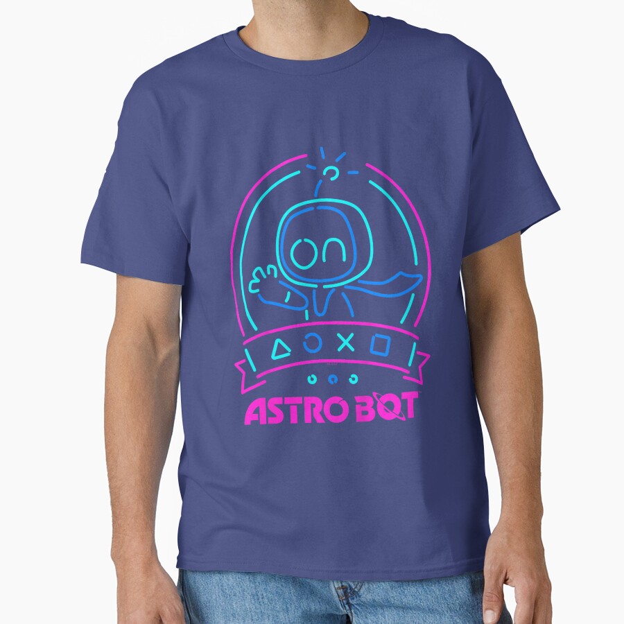 New Design Astro Bot Neon Graphic T-shirt - Image 4