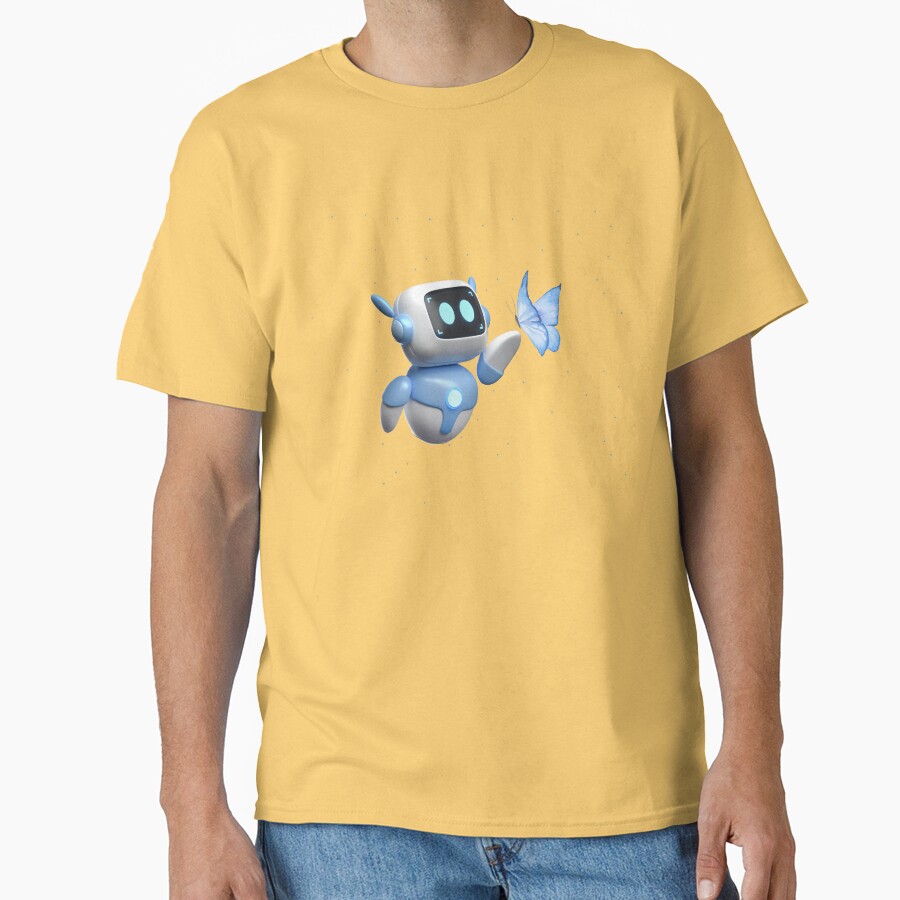 Astro Bot Cute Robot With Butterfly T-shirt - Image 6