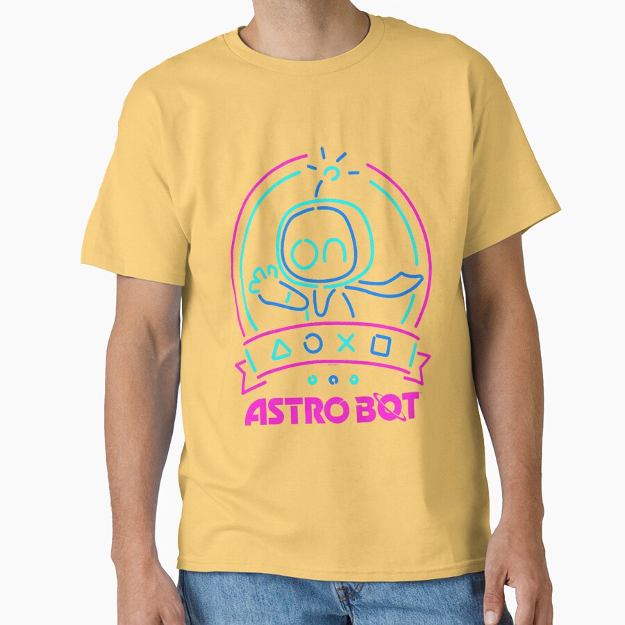 New Design Astro Bot Neon Graphic T-shirt - Image 6
