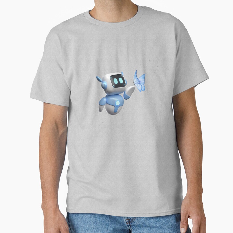 Astro Bot Cute Robot With Butterfly T-shirt - Image 3