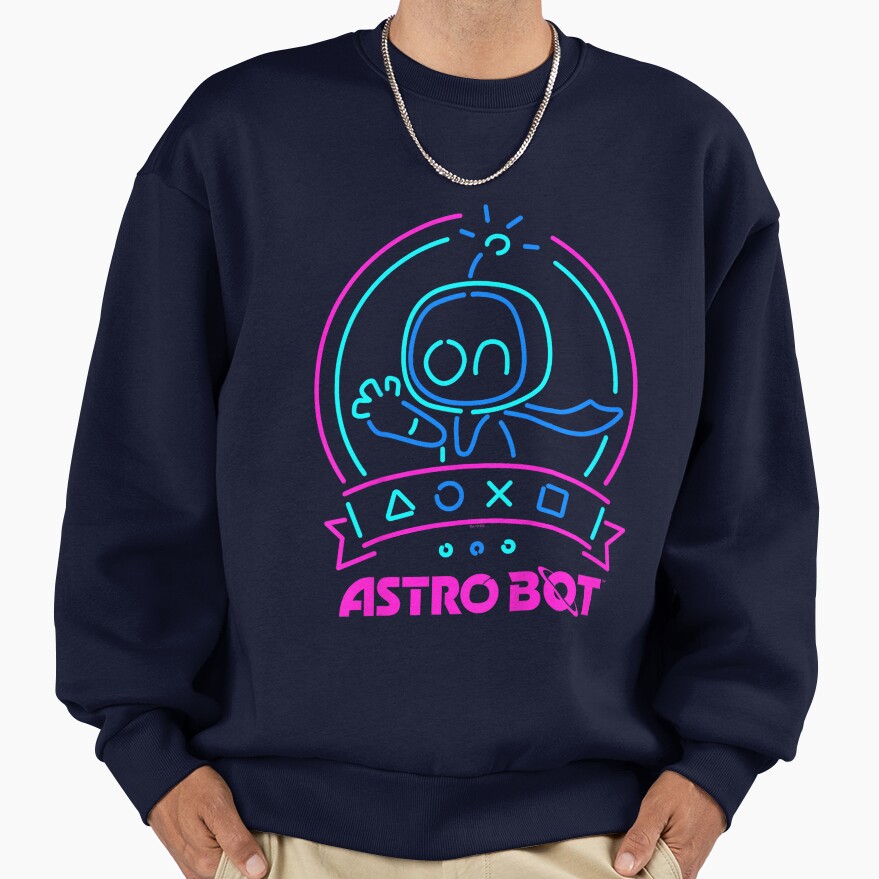 New Design Astro Bot Neon Graphic Sweatshirt - Image 5