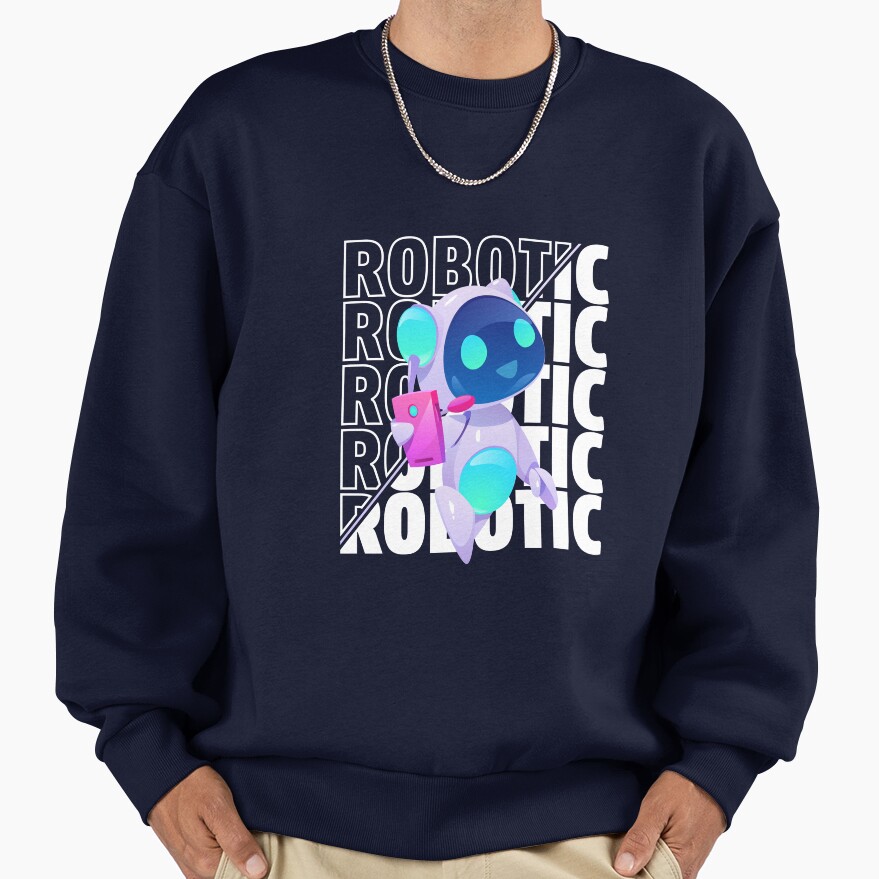 Game Astro Bot Amazing Vintage Robot Design Sweatshirt - Image 4