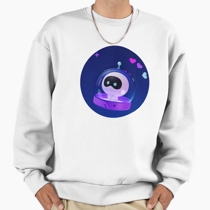 Video Game Astro Bot Wootteo 3d Art Sweatshirt