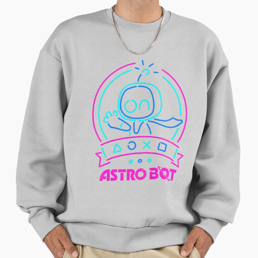 New Design Astro Bot Neon Graphic Sweatshirt - Image 4