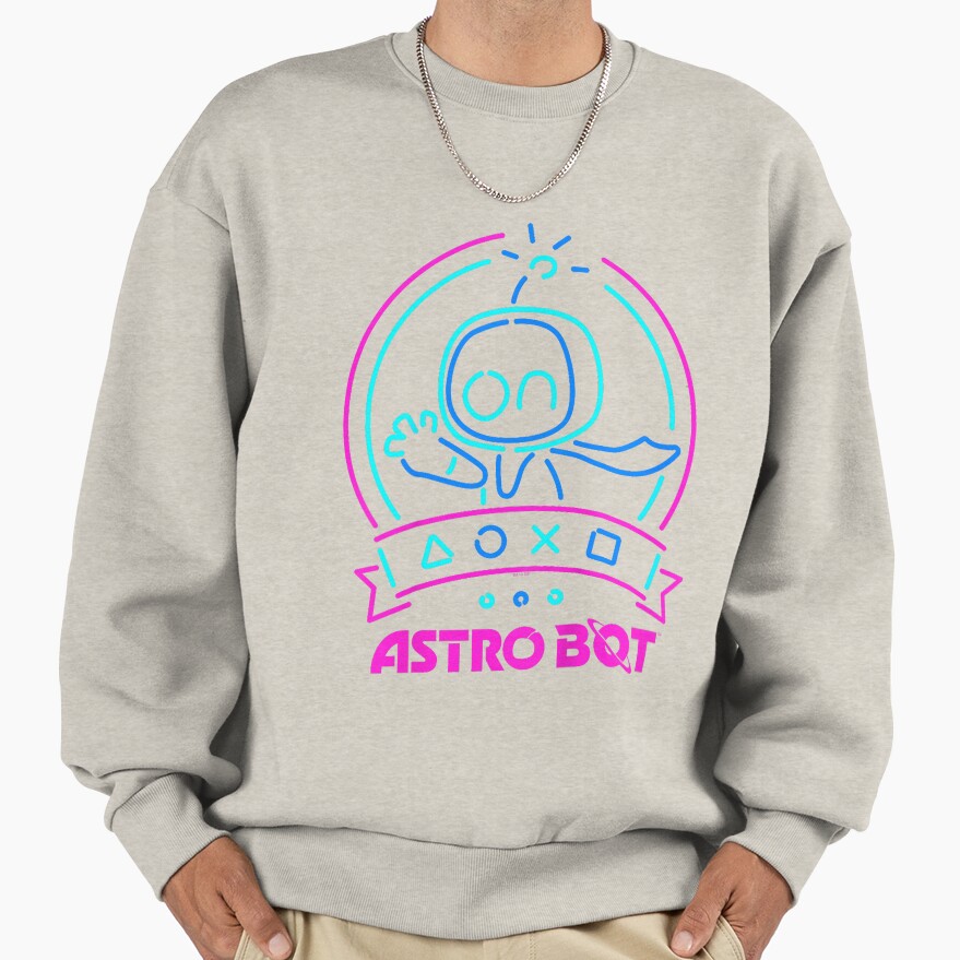 New Design Astro Bot Neon Graphic Sweatshirt - Image 3