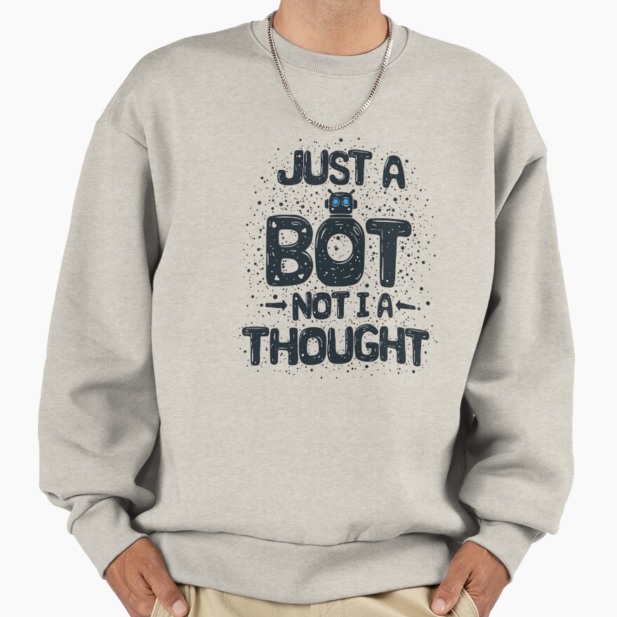 Astro Bot Just A Bot Classic Design Sweatshirt - Image 3