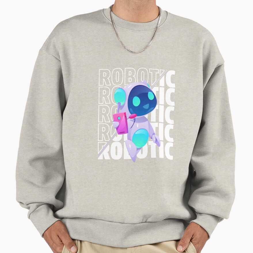 Game Astro Bot Amazing Vintage Robot Design Sweatshirt - Image 2