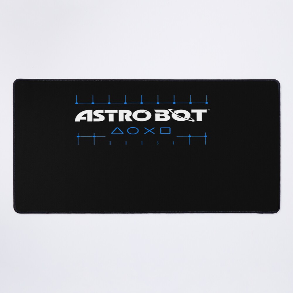 Astro Bot Neon Wave Poster Design Today Graphic Mouse Pad